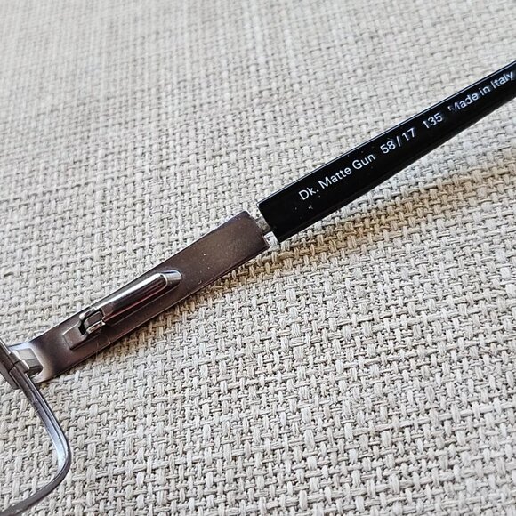 Kirkland Signature Men Eyeglasses Frame BAROLO Dk. Matte Gun Frame Made in Italy - Picture 12 of 13